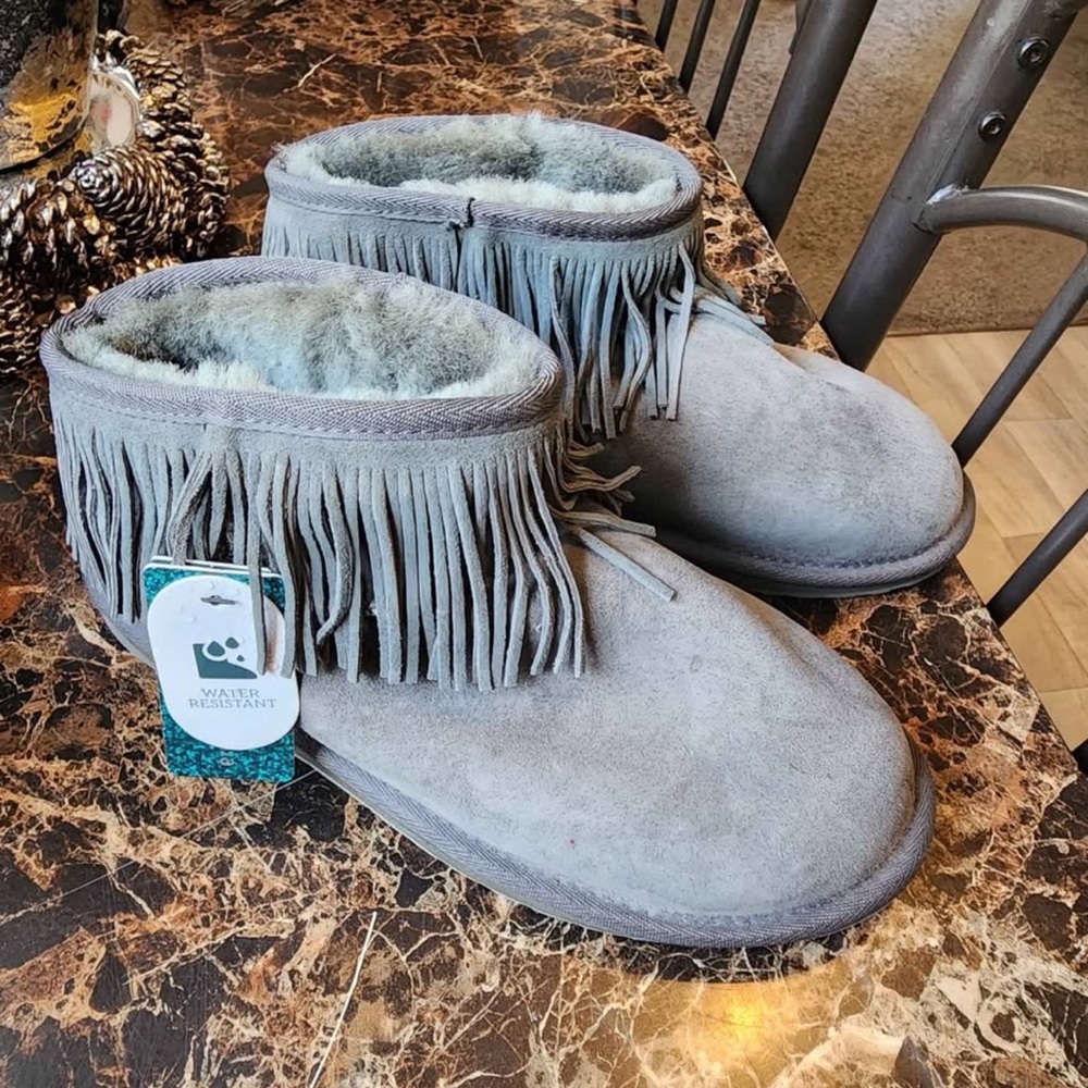 Emu Fringed Gray Women's boots